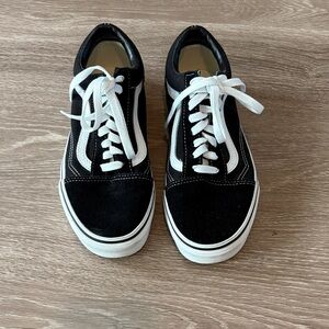 Black and White Vans Sneakers